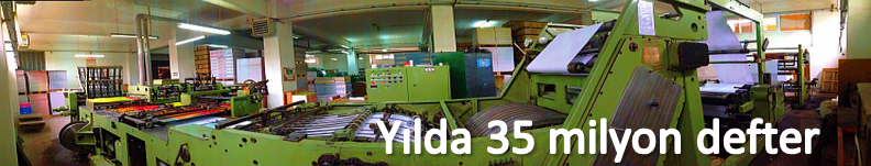 Yılda 35 milyon okul defteri