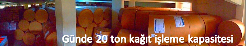 Günde 20 ton kağıt işleme kapasitesi